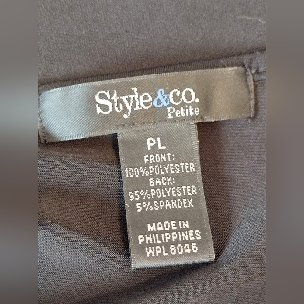 Style & Co. Women's Purple Sequin Sleeveless Top - Picture 3 of 4